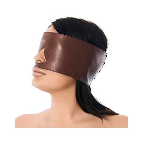 Rimba Bondage Play Gezichtsmasker Bruin One Size