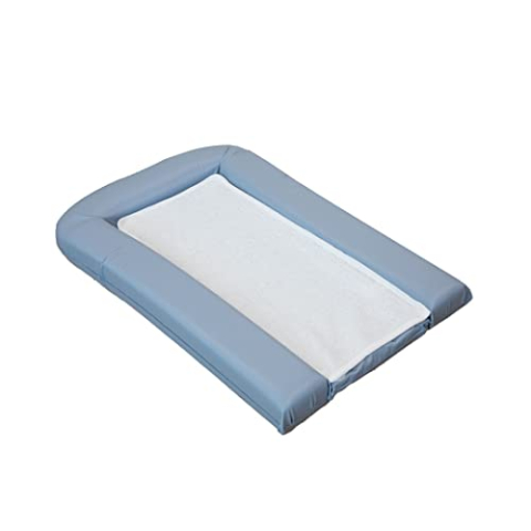 Domiva - Aankleedkussen van pvc met 2 uitneembare sponzen, 42 x 70 cm, korenbloem