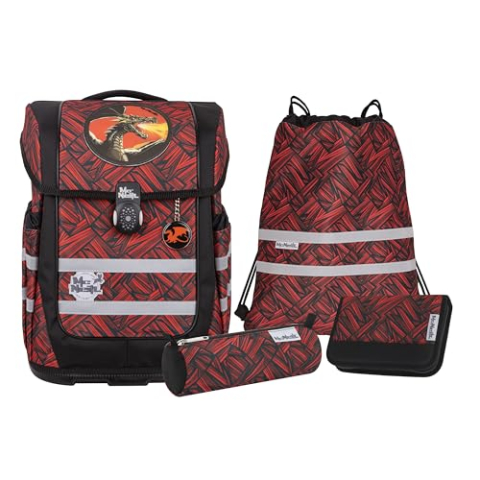 McNeill Ergo Compacto Schoolbag Set 5-teilig Zack