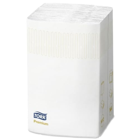 Tork, Xpressnap 2-Ply servet, 2 vouwen, wit, 1000 stuks