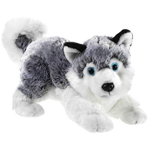 Heunec 277878 MISANIMO Husky liggend 28 cm, meerkleurig