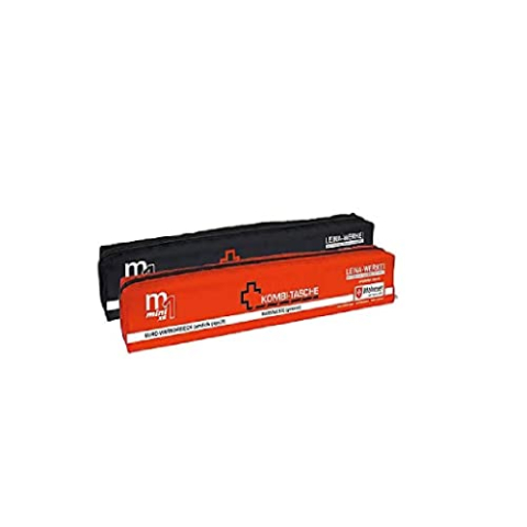 Leina 14014 Mini-Combi Bag M1 met klittenband, XS, zwart/wit/rood