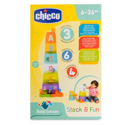 Chicco Stack&Fun Stapelspel met Ballen, meerkleurig