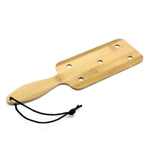 Rimba Bondage Play Bamboe peddel Zwart/Bruin 27.4 x 8.2 cm