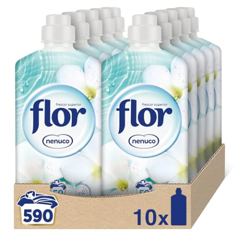 Flor Nenuco wasverzachter-concentraat, 590 blikjes, 1 l (10 stuks)