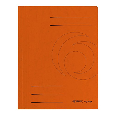 herlitz 10902922 Snelhechter A4 Quality, oranje, commerciële en overheidshechting, 25 stuks