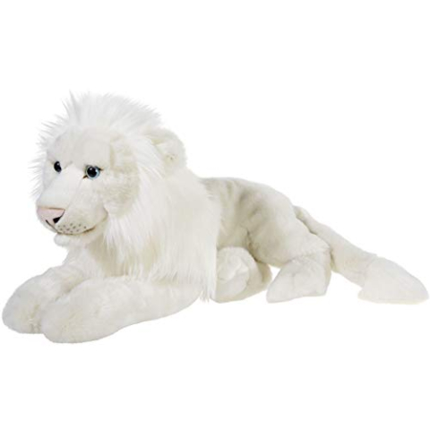 Heunec 237773 MISANIMO witte leeuw liggend 50 cm, wit