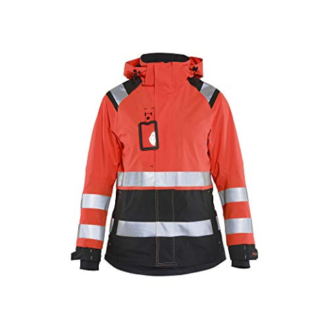 Blaklader 490419875599S Damesjack, High Vis rood/zwart, maat S