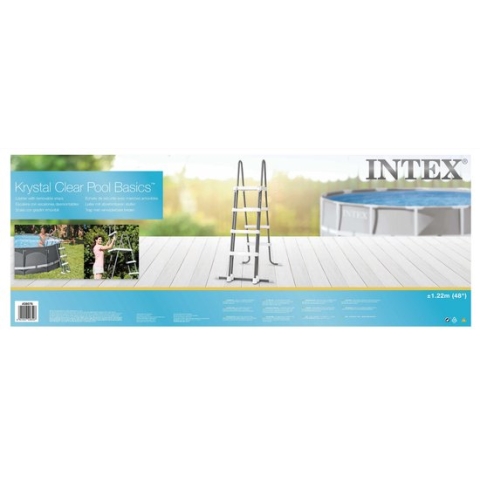 Intex Deluxe Pool Ladder - met verschuifbare treden - 122 cm wandhoogte