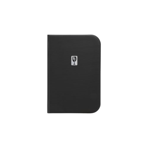 SECURIT - Menubeschermer van PVC model Essential A5 kleur zwart - Restaurant menu presentatie