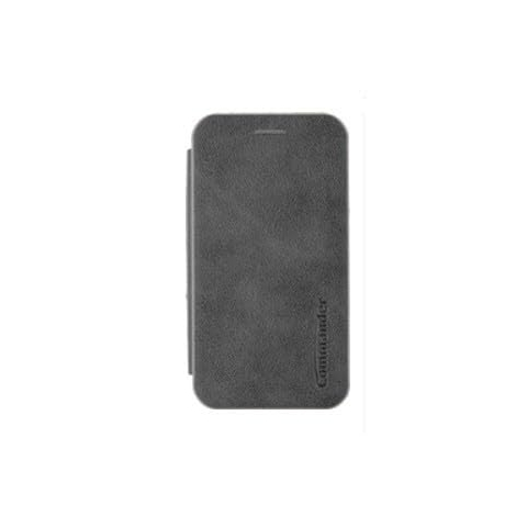 COMMANDER Curve Book Case Deluxe voor Samsung A25 5G Elegant Royal Dark Gray