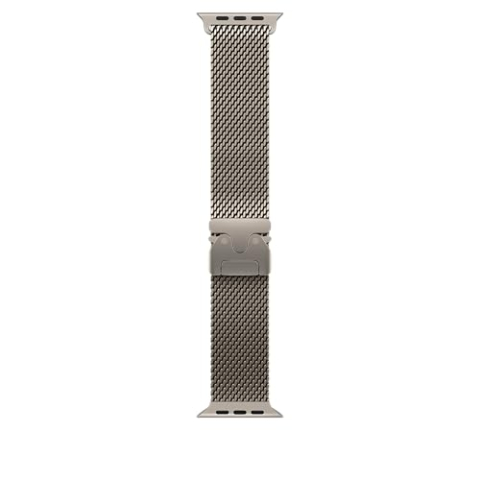 Apple Watch Band - Milanees bandje - 49 mm - Naturel - Small