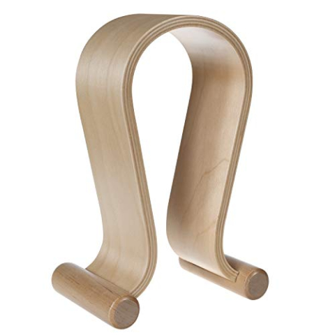 Maclean MC-815O Universele houten hoofdtelefoonhouder, hoofdtelefoonhouder, houder headset (eiken)