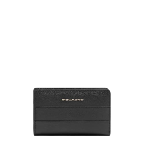 Piquadro Women’s bifold wallet Women leather black