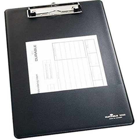 Durable 235001 Blokklem A4, zwart,