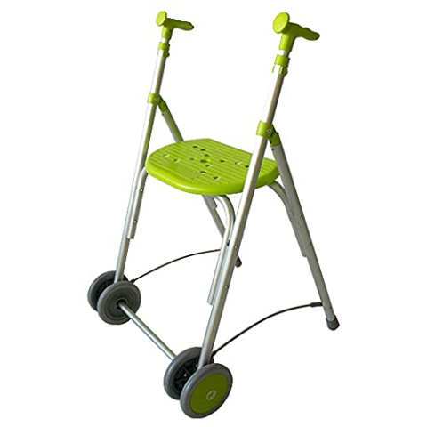 Rollator C30 Rollator van aluminium, inklapbaar, in hoogte verstelbaar, kleur pistache