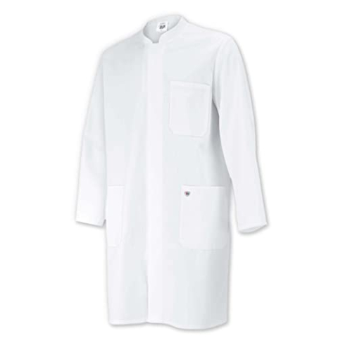 BP 1654-400-21 Med & Care Unisex mantel, polyester en katoen, wit, maat Ms