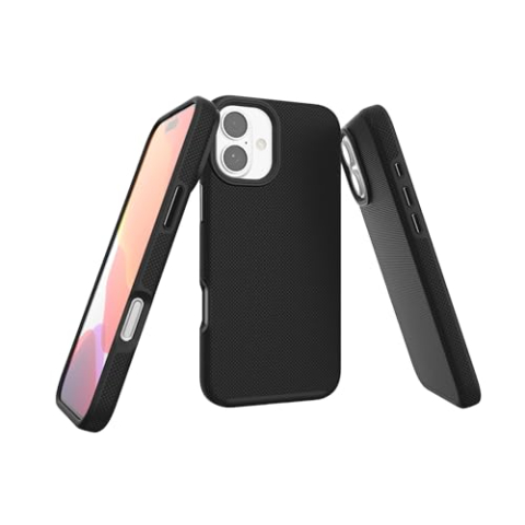 JT Berlin BackCase Pankow Solid MS siliconen hoes, compatibel met Apple iPhone 16 (valbescherming volgens Amerikaanse militaire standaard, draadloos opladen (Qi) / magnetisch opladen geoptimaliseerd,