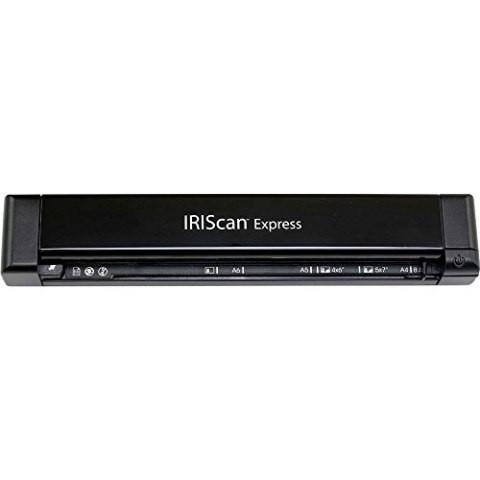 IRIScan express 4 draagbare scanner : 8PPM simplex | scanner a4 | USB | documentscanner | OCR | Scan naar USB | scan naar Word - PDF | zwart | Win