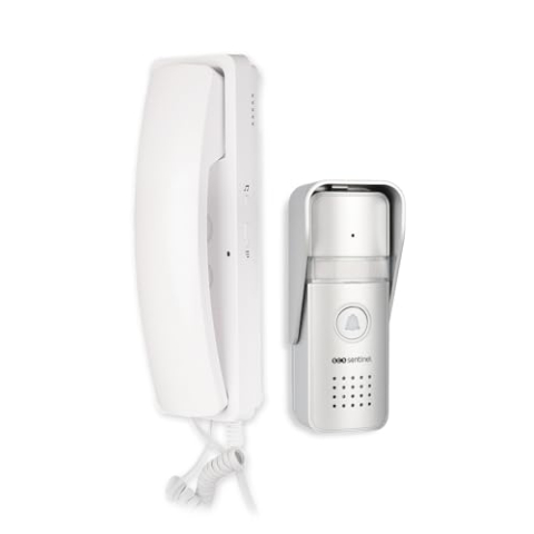 SCS Sentinel, PAF0009, bekabelde audio-intercom, deur met aansluitkabel, 1 buitenstraatplaat, 1 netadapter