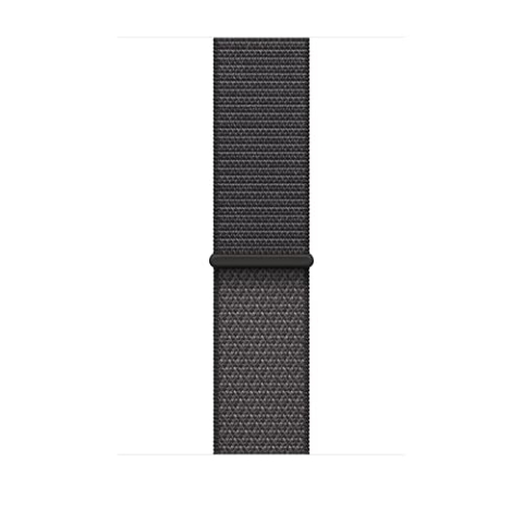Apple Watch Band - Geweven sportbandje - 46 mm - Donkergrijs - Extra large