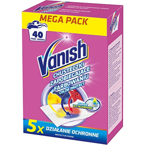 VANISH_Color Protect chusteczki zapobiegaj¹ce farbowaniu 40szt