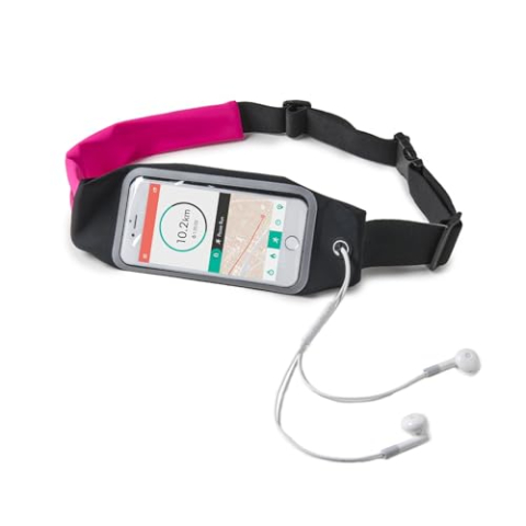 Celly RUNBDUOXLPK Armband voor smartphone, zwart/roze