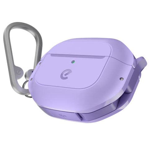 KeyBudz Element, waterdichte oplaadcase voor Apple AirPods 3, lavendel lila