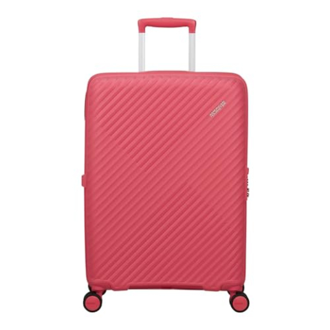 American Tourister Diablast Spinner 68/25 TSA EXP Trolley Pink Glitch roze