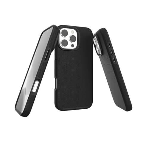 JT Berlin BackCase Pankow Solid MS siliconen hoes, compatibel met Apple iPhone 16 Pro Max (valbescherming volgens Amerikaanse militaire standaard, draadloos opladen (Qi) / magnetisch opladen