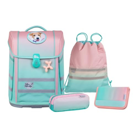 McNeill Ergo Perfecto Schoolbag Set 5-teilig Gradient Strawberry