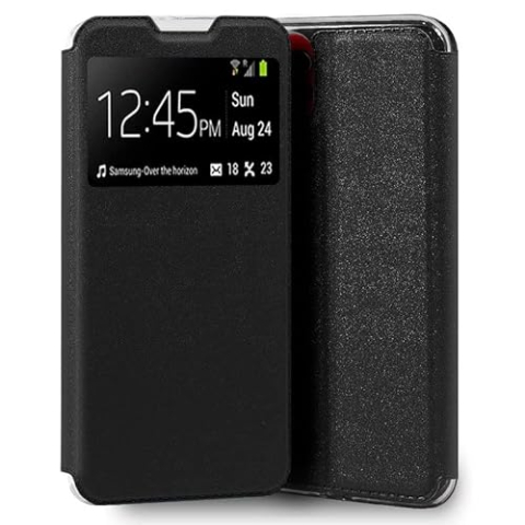 Cool Flip Cover voor Samsung A035 Galaxy A03 glad zwart