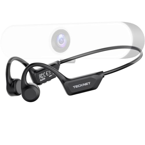TECKNET Full HD 1080P webcam voor pc, pc-webcam met microfoon, USB-webcam, 110° weergave, webcam voor online bellen/conferentie, zoom/skype/Facetime/YouTube, 36 maanden garantie