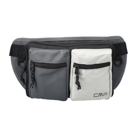 CMP Unisex heuptas 3V25987, Zwart/Grijs, Eén maat, Heuptas
