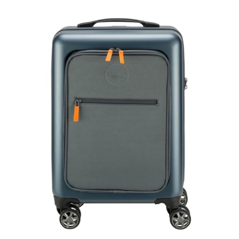 Princess Traveller PT01 Deluxe handbagage voorvak, Platinum Navy, hardshell trolley