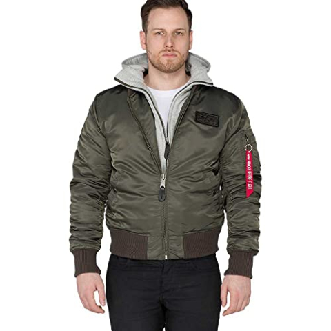 Alpha Industries MA-1 D-Tec bomberjack voor heren Rep.Grey