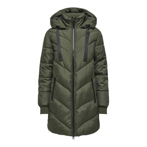JDY Jdyskylar OTW Noos Padded Hood Jacket voor dames, Forest Night, M