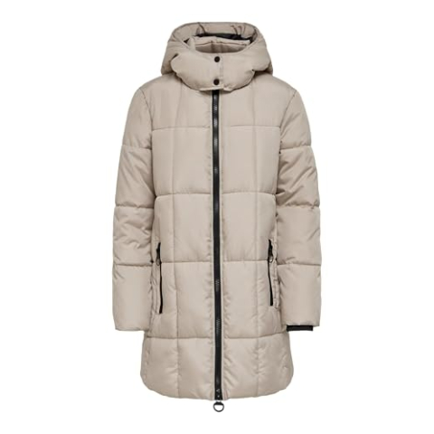 JACQUELINE de YONG JDYDAISY gewatteerde jas voor dames, Simply Taupe, S
