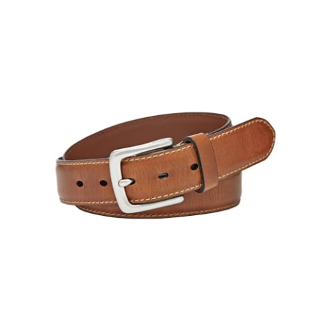 Fossil Aiden herenriem, bruin, 38