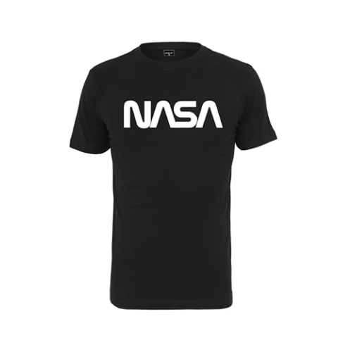 Mister Tee NASA Worm Tee voor heren, zwart, M