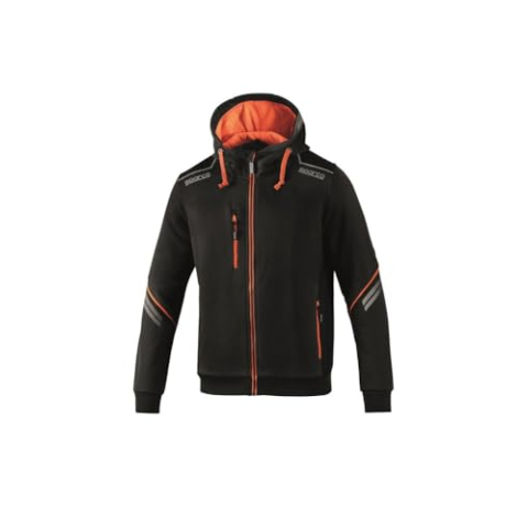 Sparco Full Zip met capuchon, Oranje., XL