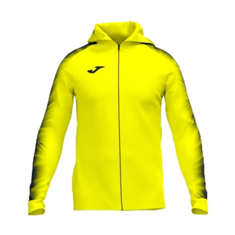Joma - Dames Sweatshirt - Elite XI - Capuchon, fluor geel-zwart, XS