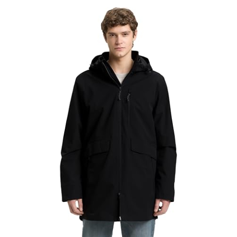 TOM TAILOR Denim Heren 1049967 jas, 29999-zwart, S