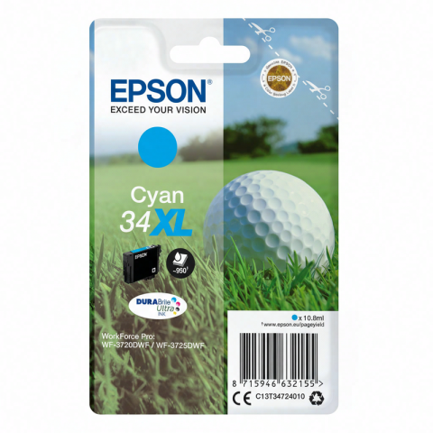 Epson 34XL - Inktcartrdige / Cyaan