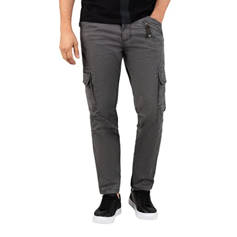 Timezone Vrijetijdsbroek voor heren Regular Bentz, charcoal grey, 38W / 34L