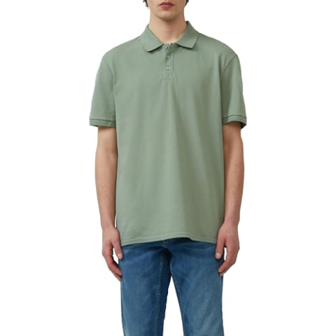 QS Poloshirt voor heren, grijs-groen, L
