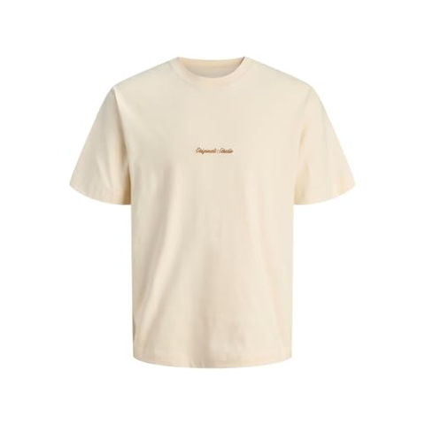 JACK & JONES Jornorrebro Emb Tee Ss Crew Neck Noos, antiek wit., S