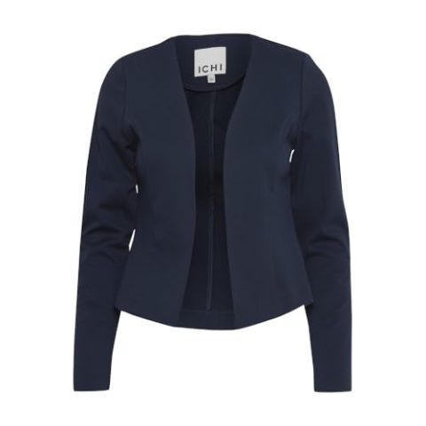 ICHI Ihkate Short BL Casual zakelijke blazer voor dames, Total Eclipse (194010)., L