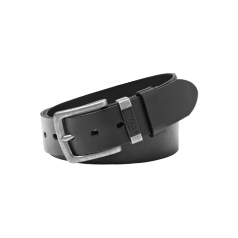 Fossil Heren Jay Belt, Black, 36, zwart, 36
