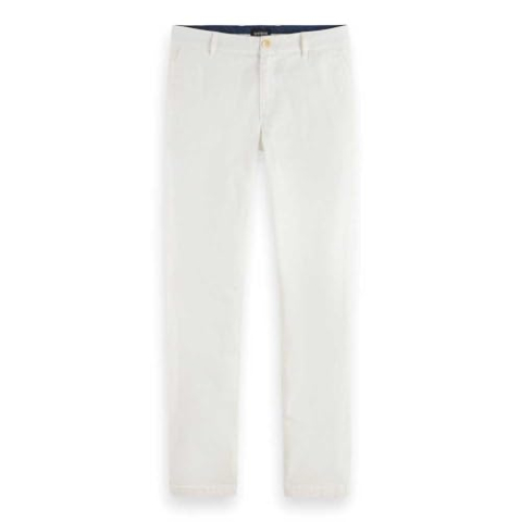 Scotch & Soda Mott chinobroek voor heren, off-white, 38W / 34L